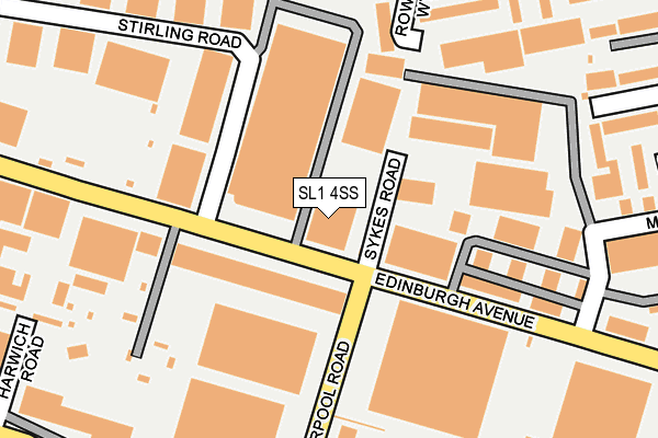 SL1 4SS map - OS OpenMap – Local (Ordnance Survey)