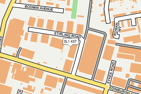 SL1 4ST map - OS OpenMap – Local (Ordnance Survey)