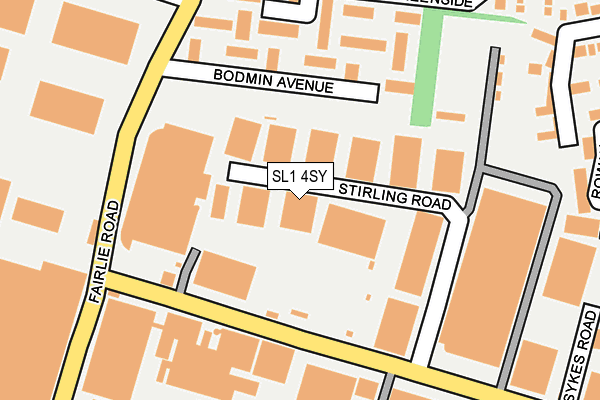 SL1 4SY map - OS OpenMap – Local (Ordnance Survey)