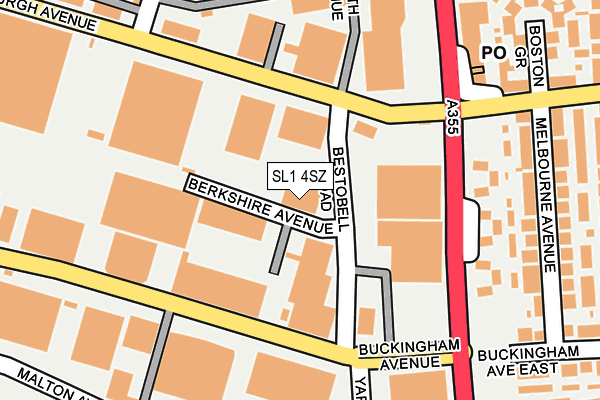 SL1 4SZ map - OS OpenMap – Local (Ordnance Survey)