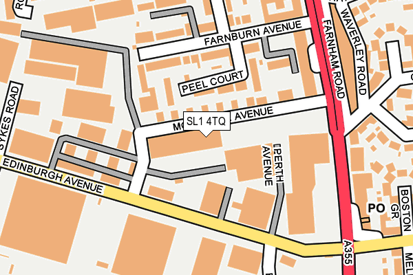 SL1 4TQ map - OS OpenMap – Local (Ordnance Survey)