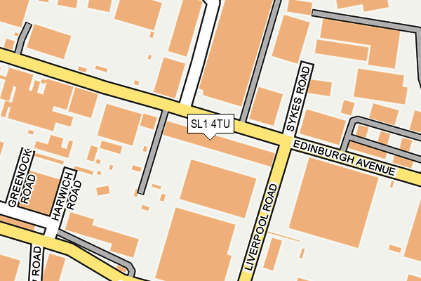 SL1 4TU map - OS OpenMap – Local (Ordnance Survey)