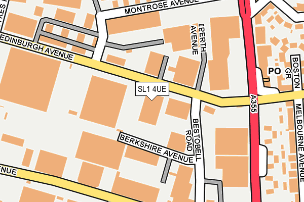 SL1 4UE map - OS OpenMap – Local (Ordnance Survey)