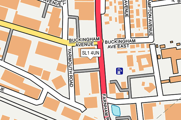 SL1 4UN map - OS OpenMap – Local (Ordnance Survey)