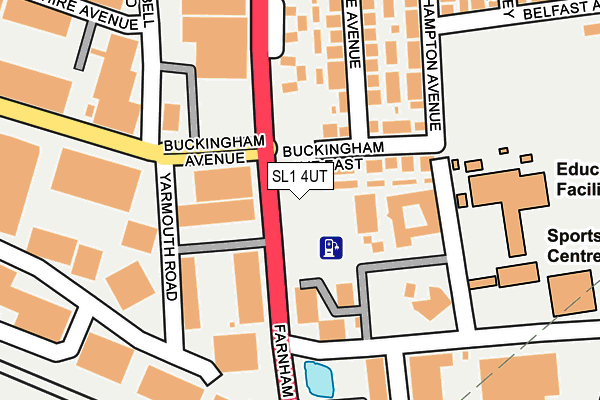 SL1 4UT map - OS OpenMap – Local (Ordnance Survey)