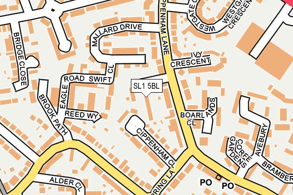 SL1 5BL map - OS OpenMap – Local (Ordnance Survey)