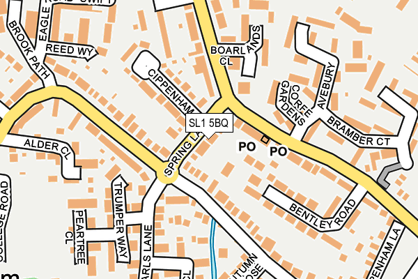 SL1 5BQ map - OS OpenMap – Local (Ordnance Survey)