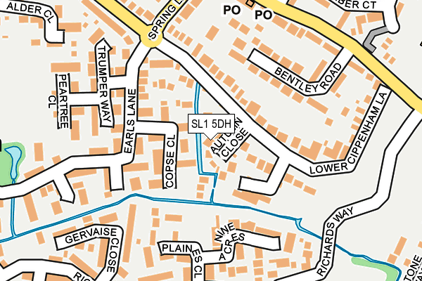 SL1 5DH map - OS OpenMap – Local (Ordnance Survey)