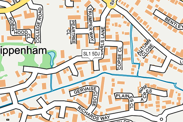 SL1 5DJ map - OS OpenMap – Local (Ordnance Survey)