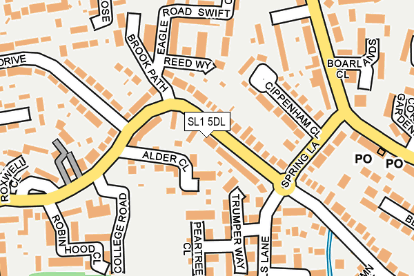 SL1 5DL map - OS OpenMap – Local (Ordnance Survey)