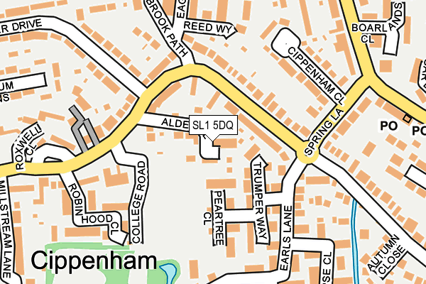 SL1 5DQ map - OS OpenMap – Local (Ordnance Survey)
