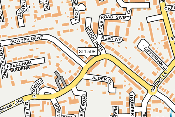SL1 5DR map - OS OpenMap – Local (Ordnance Survey)