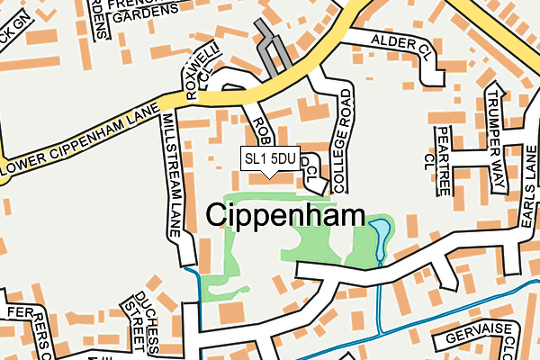 SL1 5DU map - OS OpenMap – Local (Ordnance Survey)