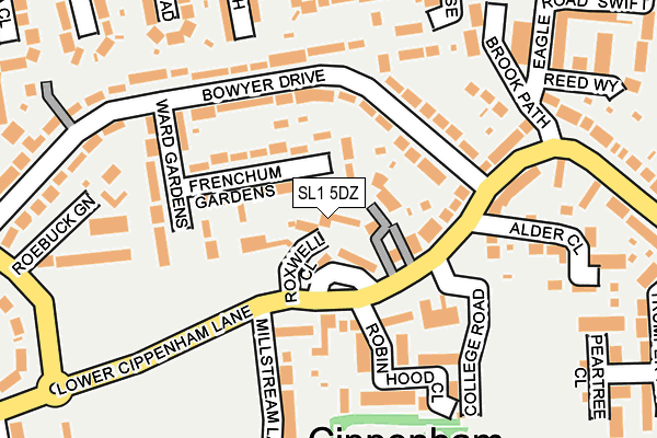 SL1 5DZ map - OS OpenMap – Local (Ordnance Survey)