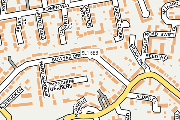 SL1 5EB map - OS OpenMap – Local (Ordnance Survey)
