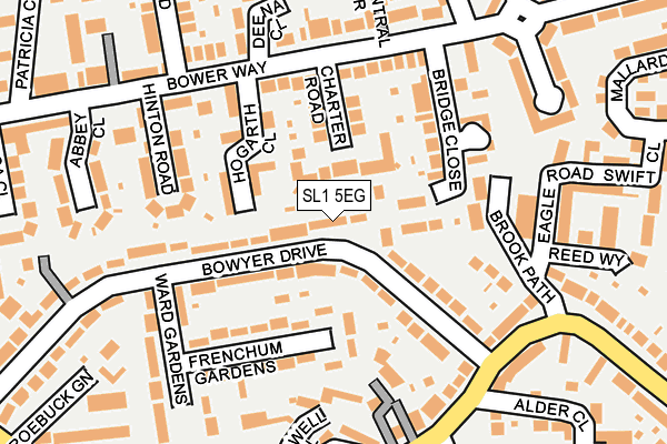 SL1 5EG map - OS OpenMap – Local (Ordnance Survey)