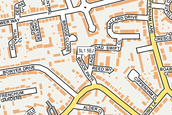 SL1 5EJ map - OS OpenMap – Local (Ordnance Survey)