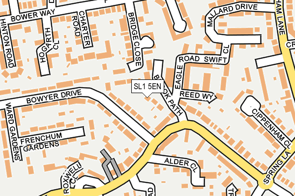 SL1 5EN map - OS OpenMap – Local (Ordnance Survey)