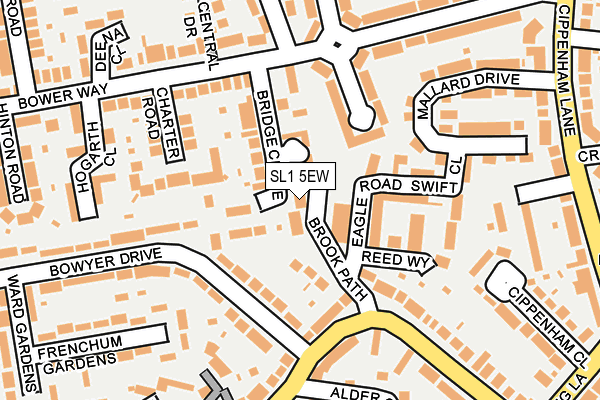 SL1 5EW map - OS OpenMap – Local (Ordnance Survey)