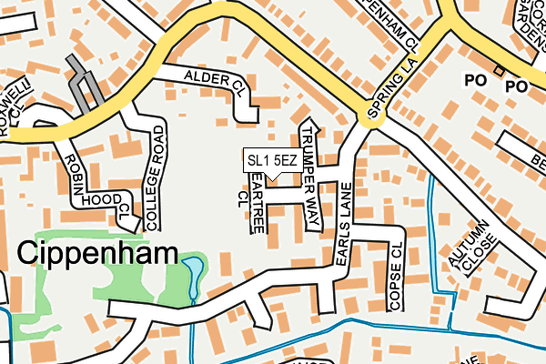 SL1 5EZ map - OS OpenMap – Local (Ordnance Survey)