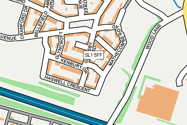 SL1 5FF map - OS OpenMap – Local (Ordnance Survey)