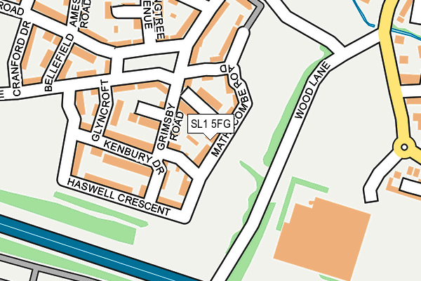 SL1 5FG map - OS OpenMap – Local (Ordnance Survey)