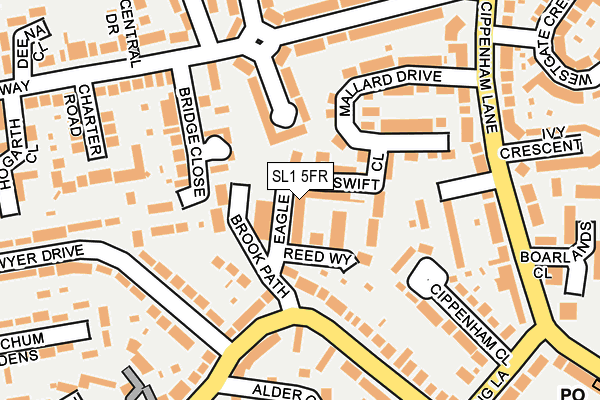 SL1 5FR map - OS OpenMap – Local (Ordnance Survey)