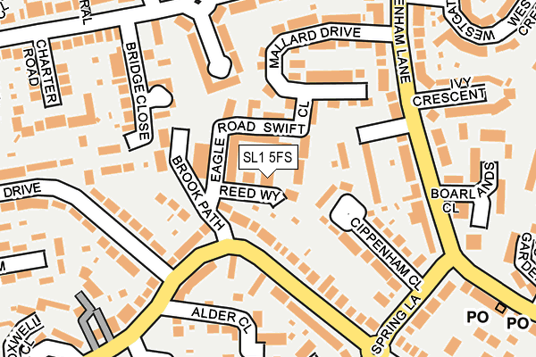 SL1 5FS map - OS OpenMap – Local (Ordnance Survey)