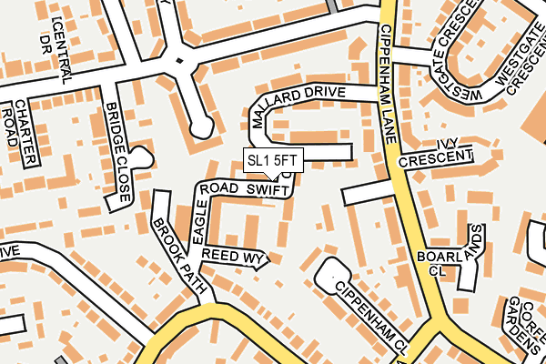 SL1 5FT map - OS OpenMap – Local (Ordnance Survey)