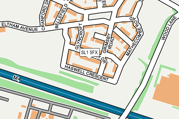 SL1 5FX map - OS OpenMap – Local (Ordnance Survey)