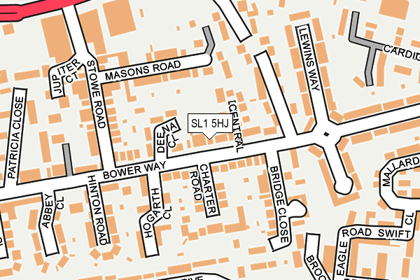 SL1 5HJ map - OS OpenMap – Local (Ordnance Survey)