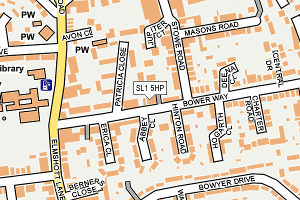 SL1 5HP map - OS OpenMap – Local (Ordnance Survey)