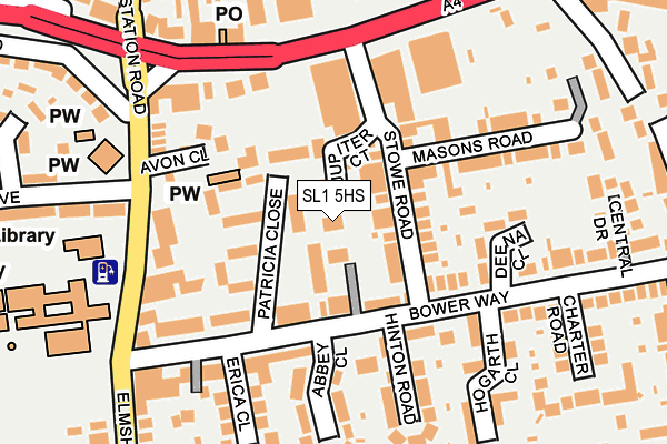 SL1 5HS map - OS OpenMap – Local (Ordnance Survey)