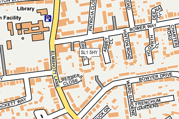 SL1 5HY map - OS OpenMap – Local (Ordnance Survey)