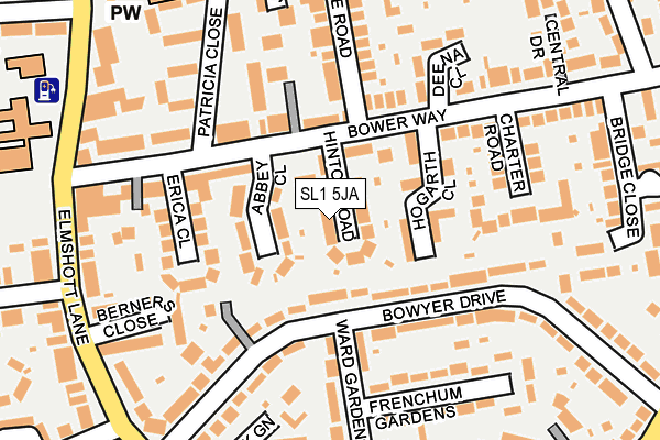 SL1 5JA map - OS OpenMap – Local (Ordnance Survey)