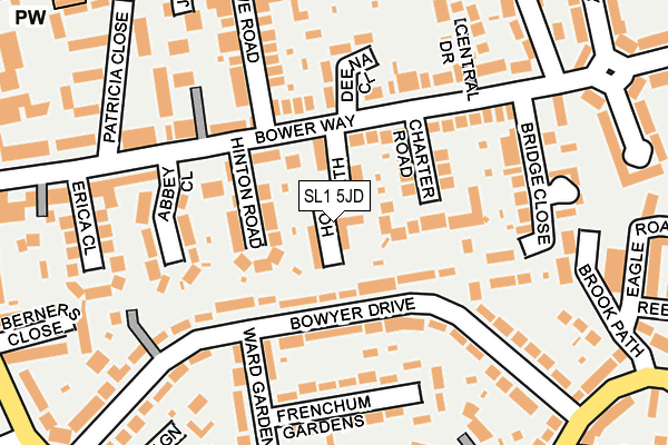 SL1 5JD map - OS OpenMap – Local (Ordnance Survey)