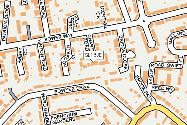 SL1 5JE map - OS OpenMap – Local (Ordnance Survey)