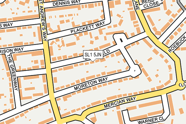 SL1 5JN map - OS OpenMap – Local (Ordnance Survey)