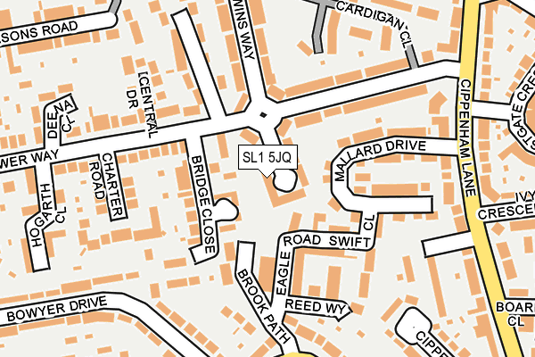 SL1 5JQ map - OS OpenMap – Local (Ordnance Survey)