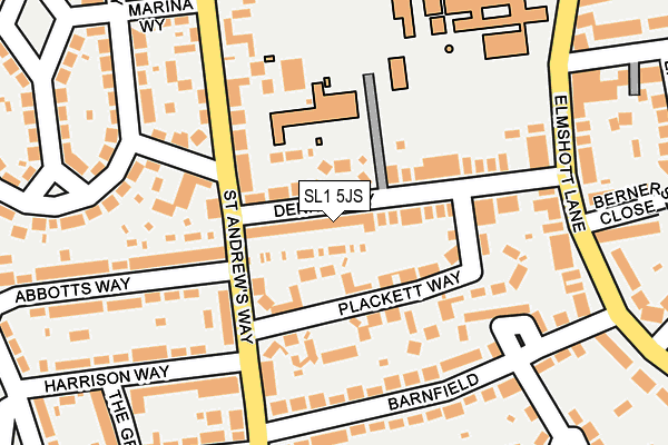 SL1 5JS map - OS OpenMap – Local (Ordnance Survey)