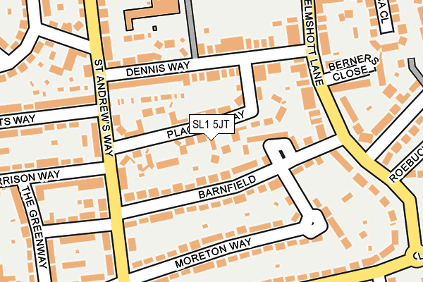 SL1 5JT map - OS OpenMap – Local (Ordnance Survey)