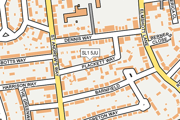 SL1 5JU map - OS OpenMap – Local (Ordnance Survey)