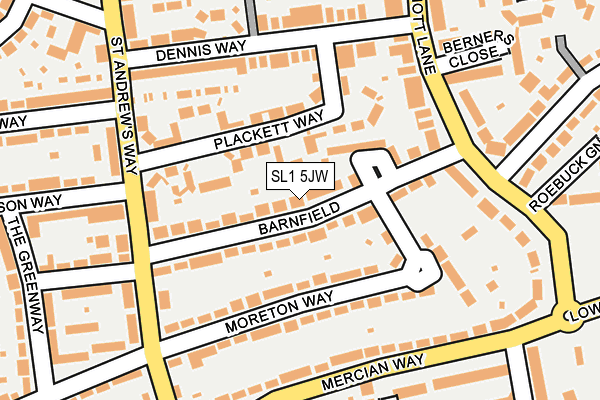 SL1 5JW map - OS OpenMap – Local (Ordnance Survey)