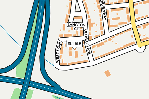 SL1 5LB map - OS OpenMap – Local (Ordnance Survey)