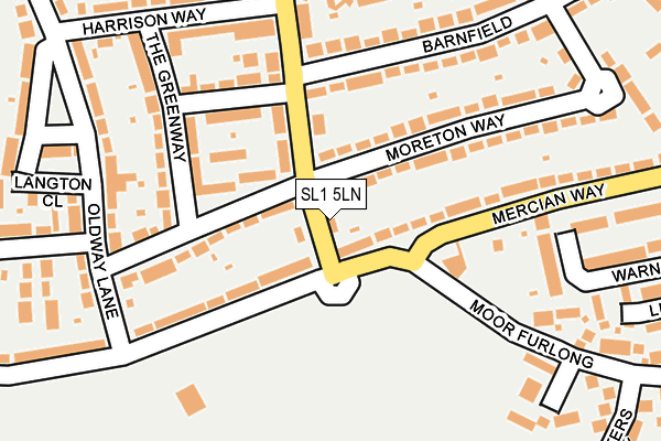 SL1 5LN map - OS OpenMap – Local (Ordnance Survey)