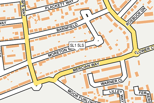 SL1 5LS map - OS OpenMap – Local (Ordnance Survey)