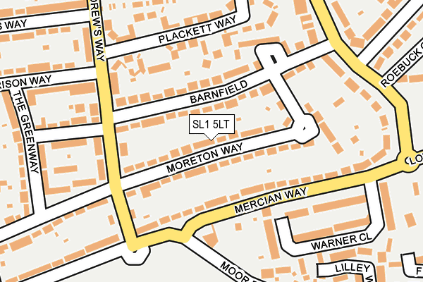 SL1 5LT map - OS OpenMap – Local (Ordnance Survey)