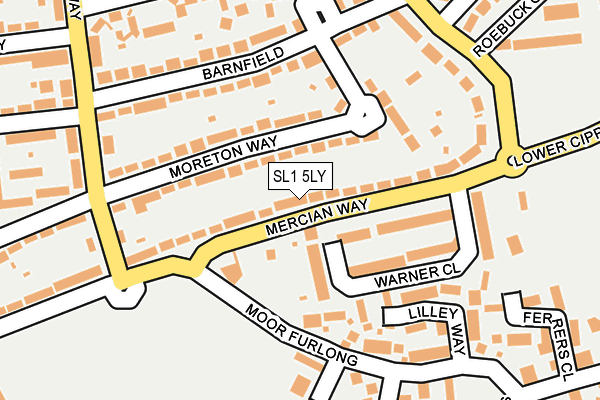 SL1 5LY map - OS OpenMap – Local (Ordnance Survey)