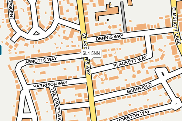 SL1 5NN map - OS OpenMap – Local (Ordnance Survey)