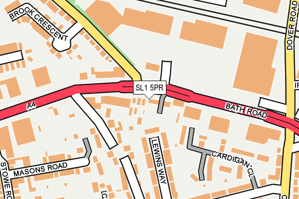 SL1 5PR map - OS OpenMap – Local (Ordnance Survey)